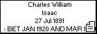 Charles William Isaac