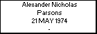 Alexander Nicholas Parsons