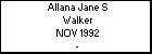 Allana Jane S Walker