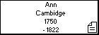 Ann Cambidge