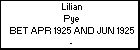 Lilian Pye