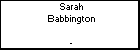 Sarah Babbington