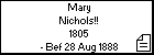 Mary Nichols!!