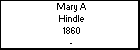 Mary A Hindle