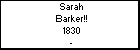 Sarah Barker!!
